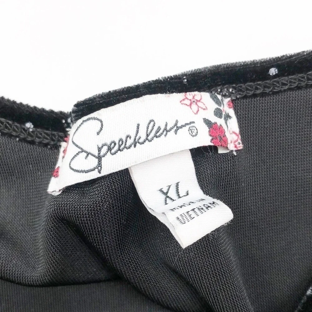 Speechless girls black/silver rhinestone dress